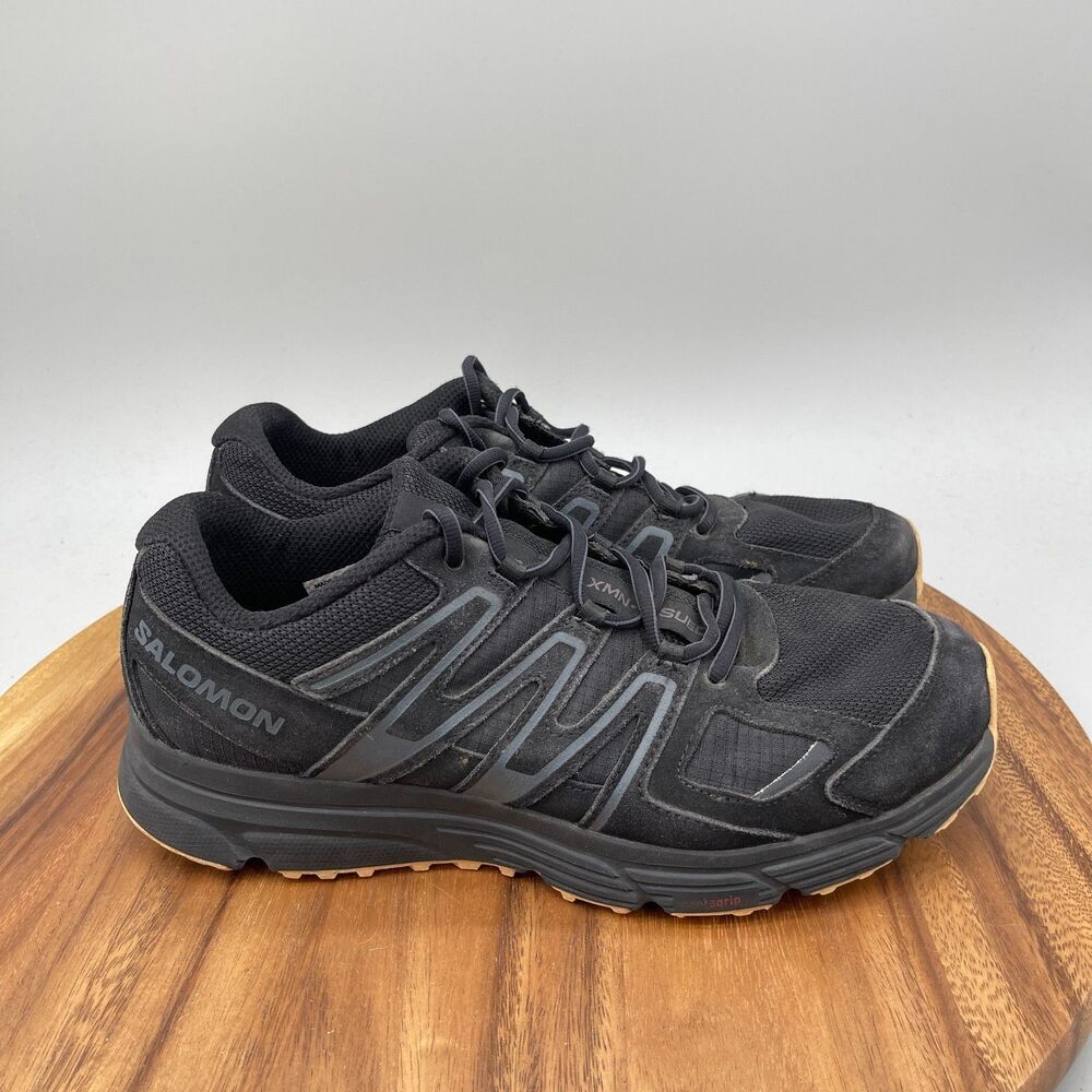 Salomon X-Mission 4 Shoes Mens Size 11 Black Trail Running Hiking Sneakers XMN-4